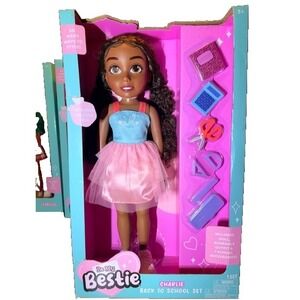 BE MY BESTIE 18 Inch Charlie Back To School Doll w/Clothes & 7 Accessories